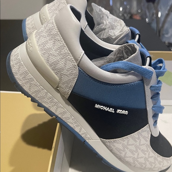 Michael Kors Blue and White Sneakers - Picture 9 of 11